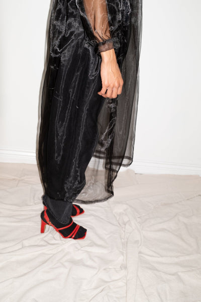 Jayme Dress in Black Organza
