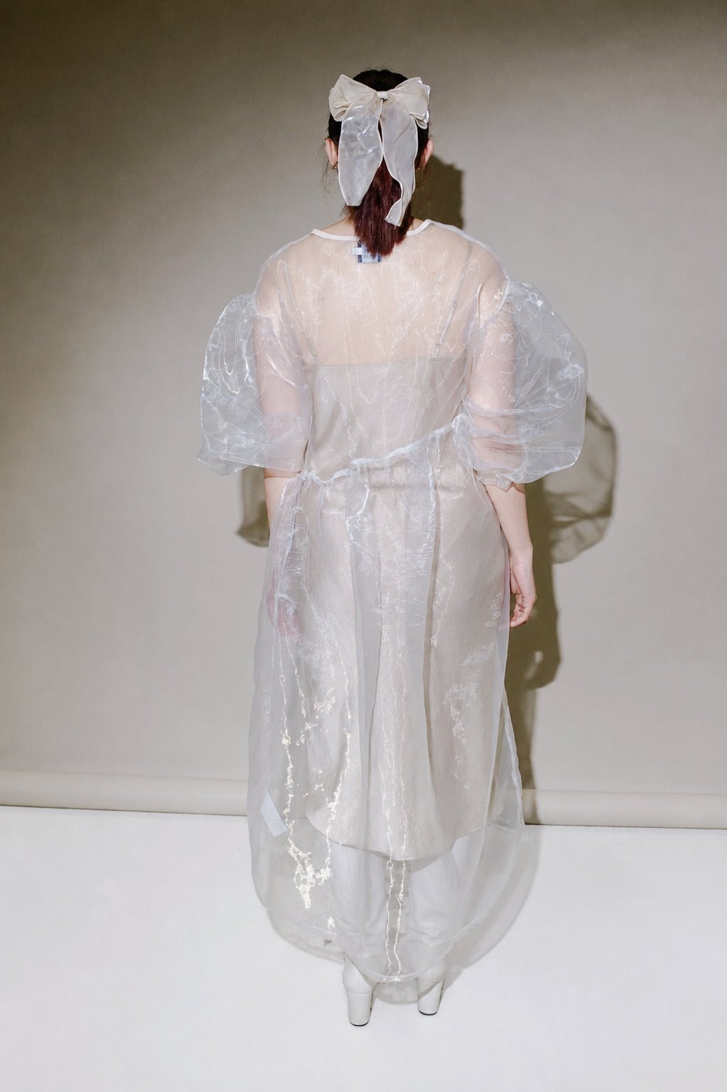 Jayme Dress in Oat Organza