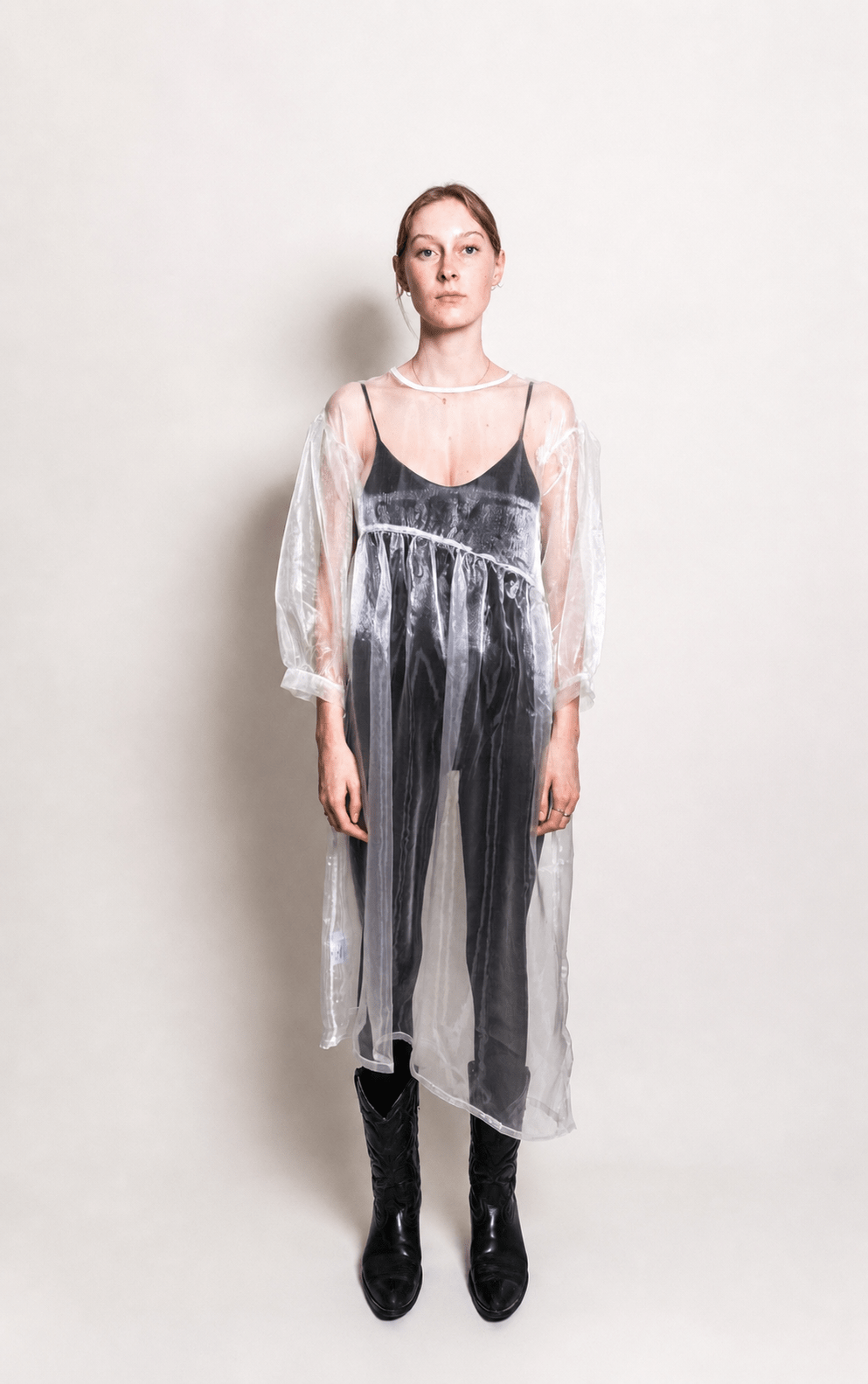 Jayme Dress in Oat Organza