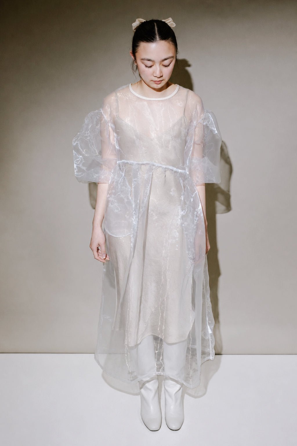 Jayme Dress in Oat Organza