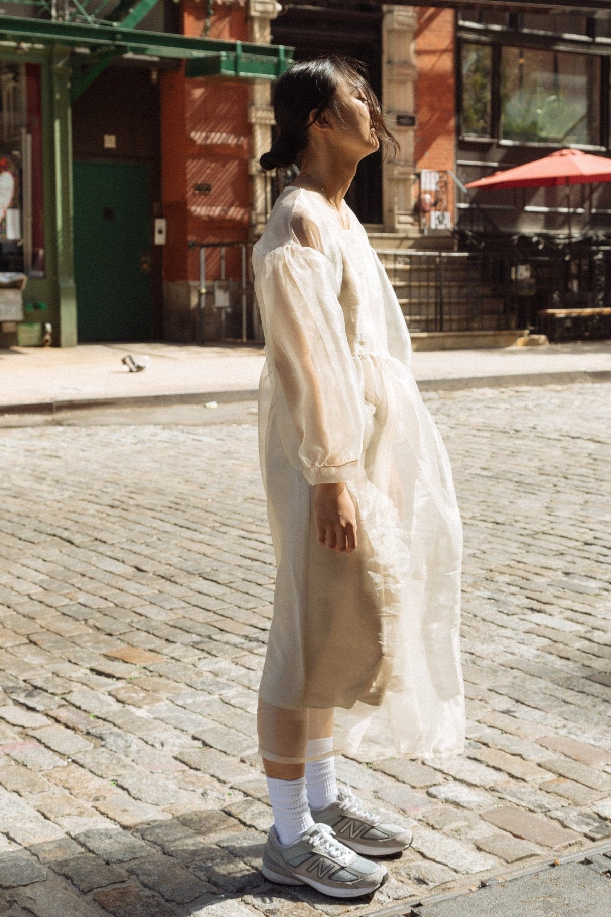 Jayme Dress in Oat Organza