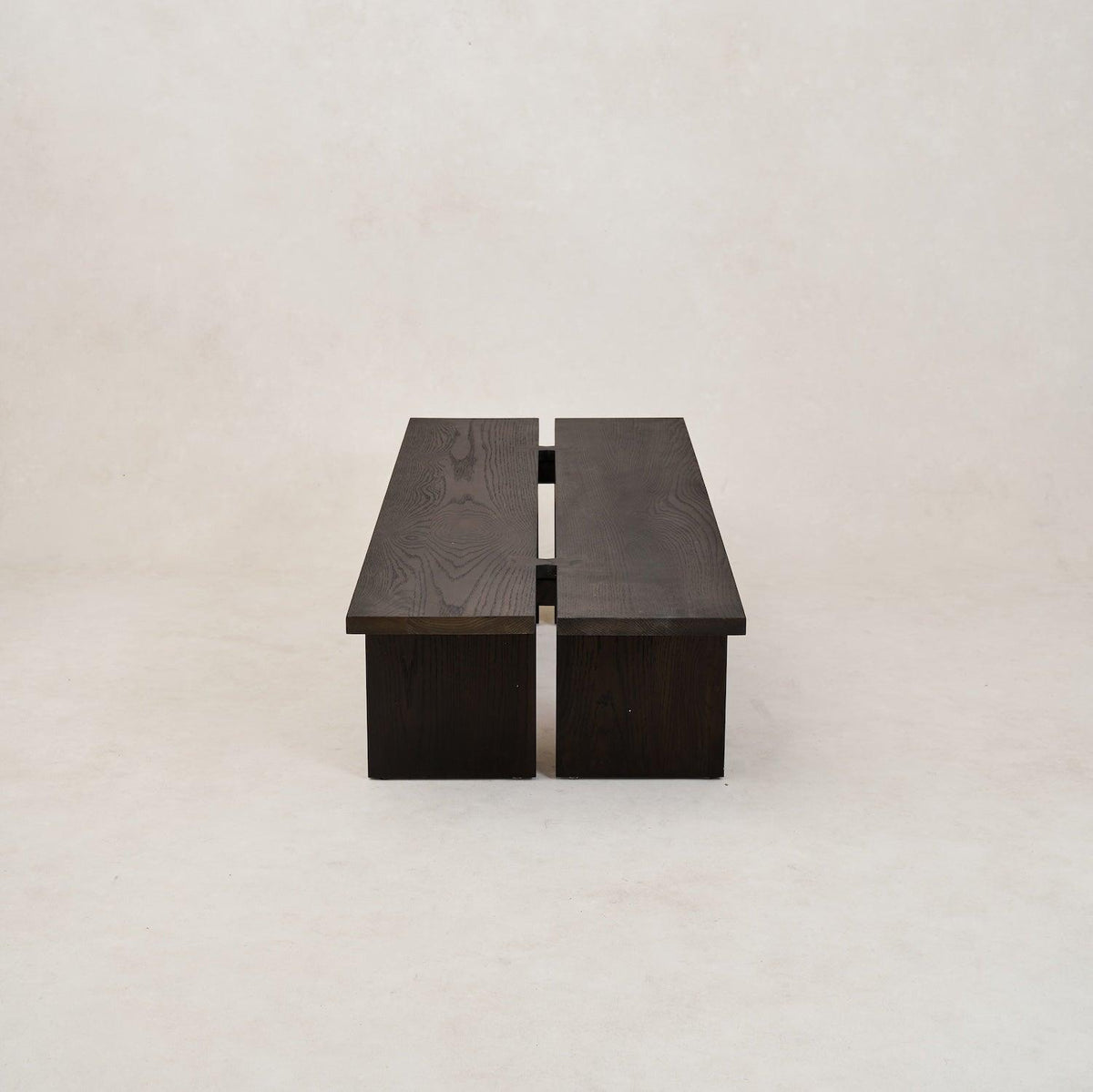 Kyoto coffee table in charcoal, low-profile minimalist silhouette