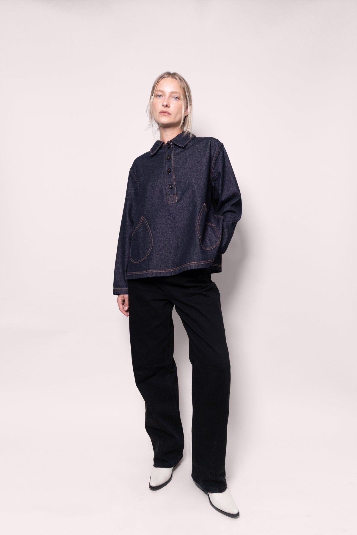 Louie Henley in Indigo