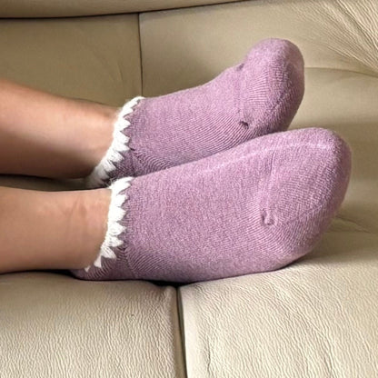 Merino Wool Slipper Socks with Grip — Handmade in Japan