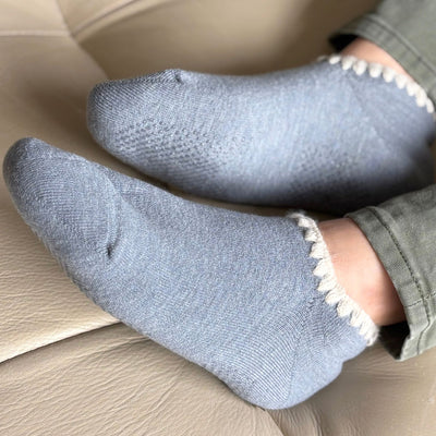 Handcrafted Wool Slipper Socks w/ Grips