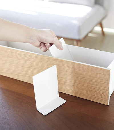 Desk Organizer - Large - Steel + Wood