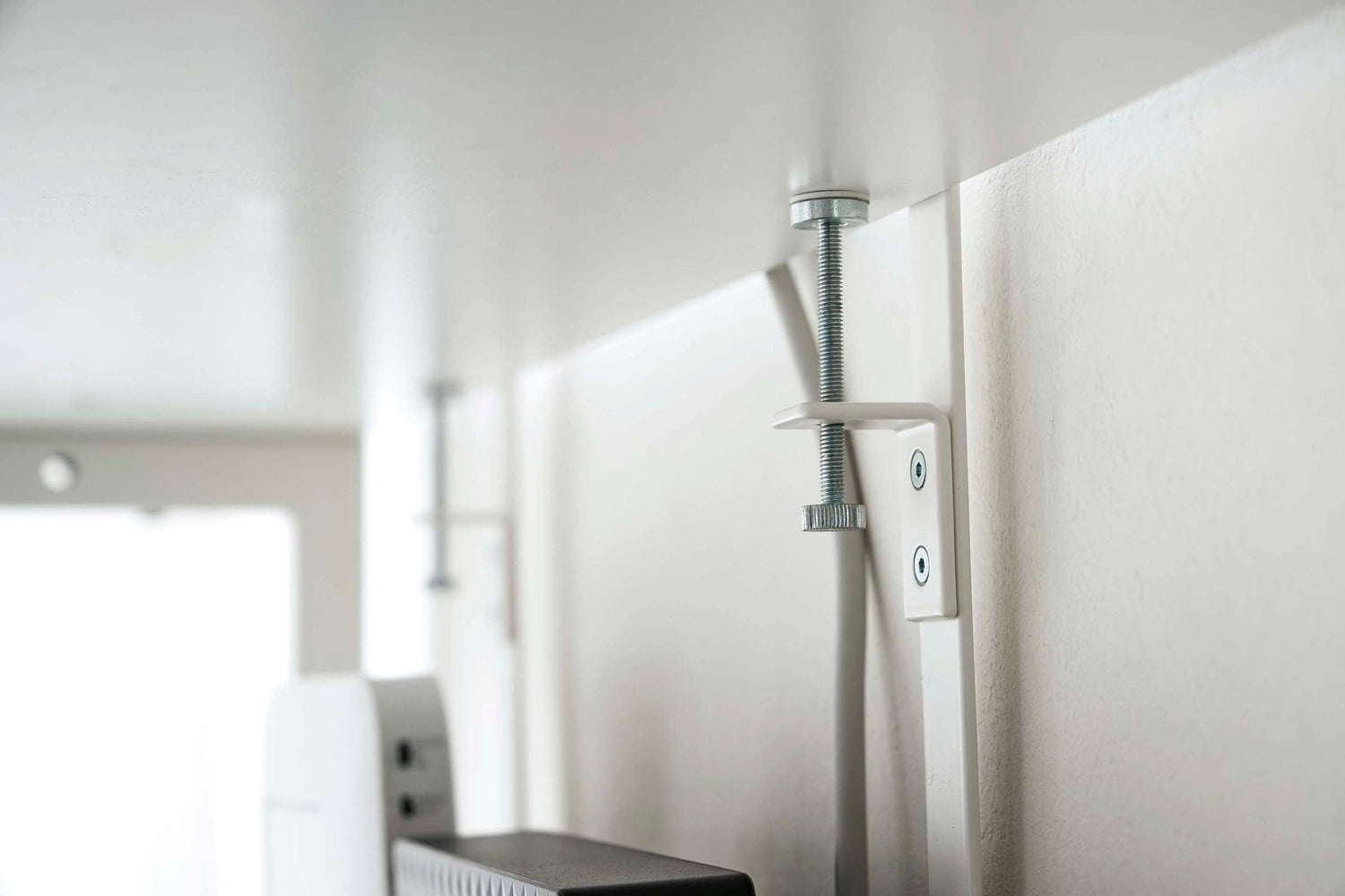 Under-Desk Cable &amp; Router Storage Rack - Steel