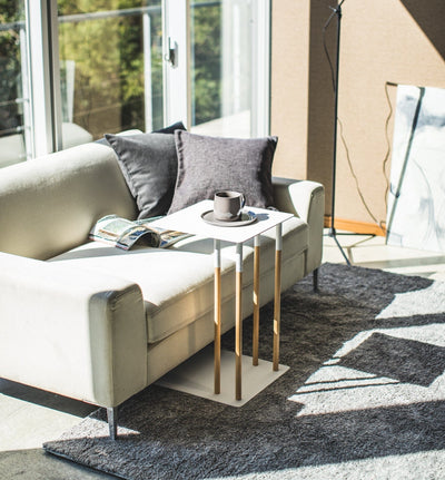 C Side Table (22" H)  - Steel & Wood
