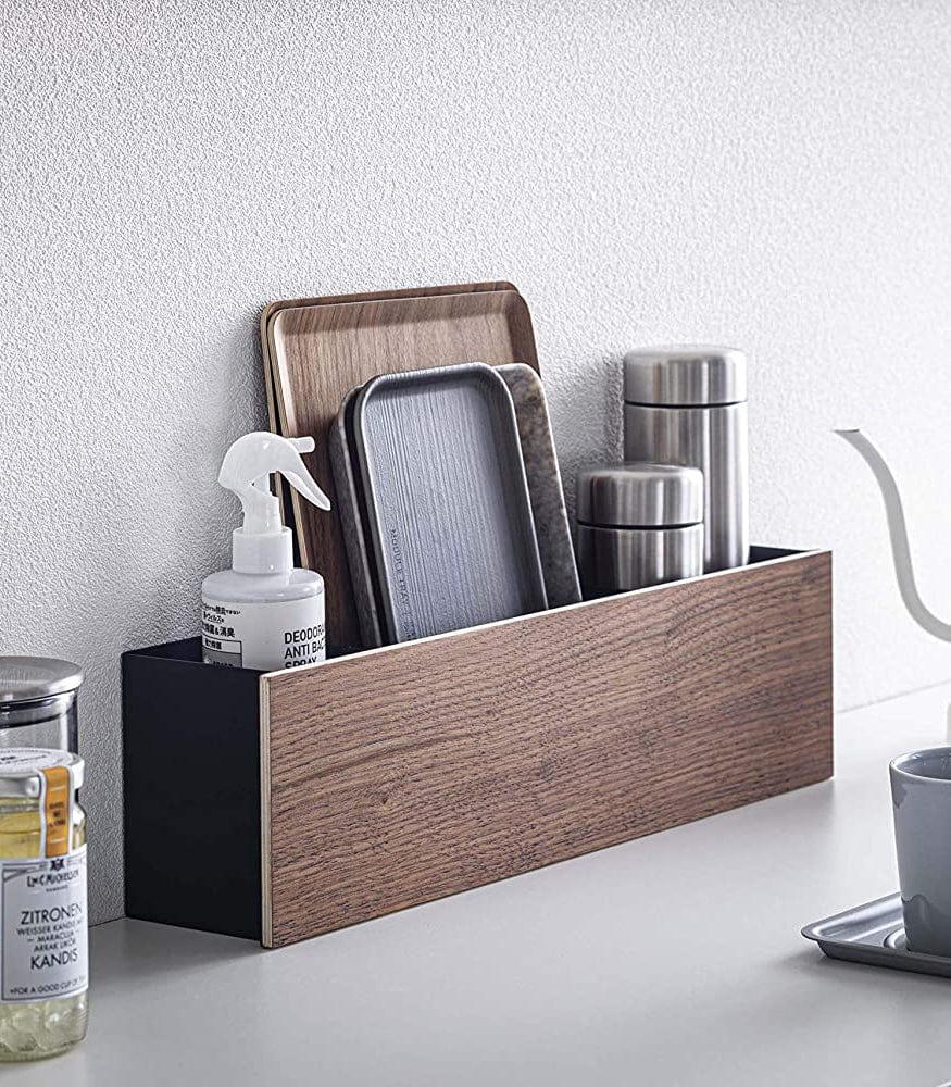 Desk Organizer - Large - Steel + Wood