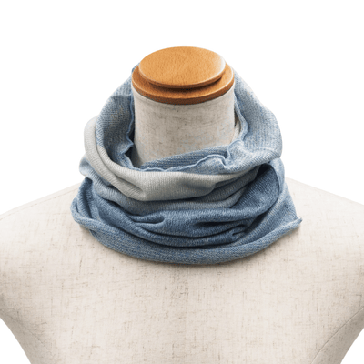 Luxurious 100% Silk Gradient Neck Warmer | Versatile & Lightweight