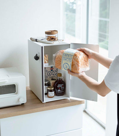 Bread Box - Steel + Wood