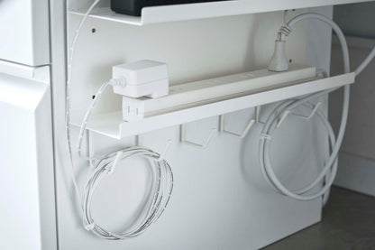 Wall-Mount Cable &amp; Router Storage Rack - Steel