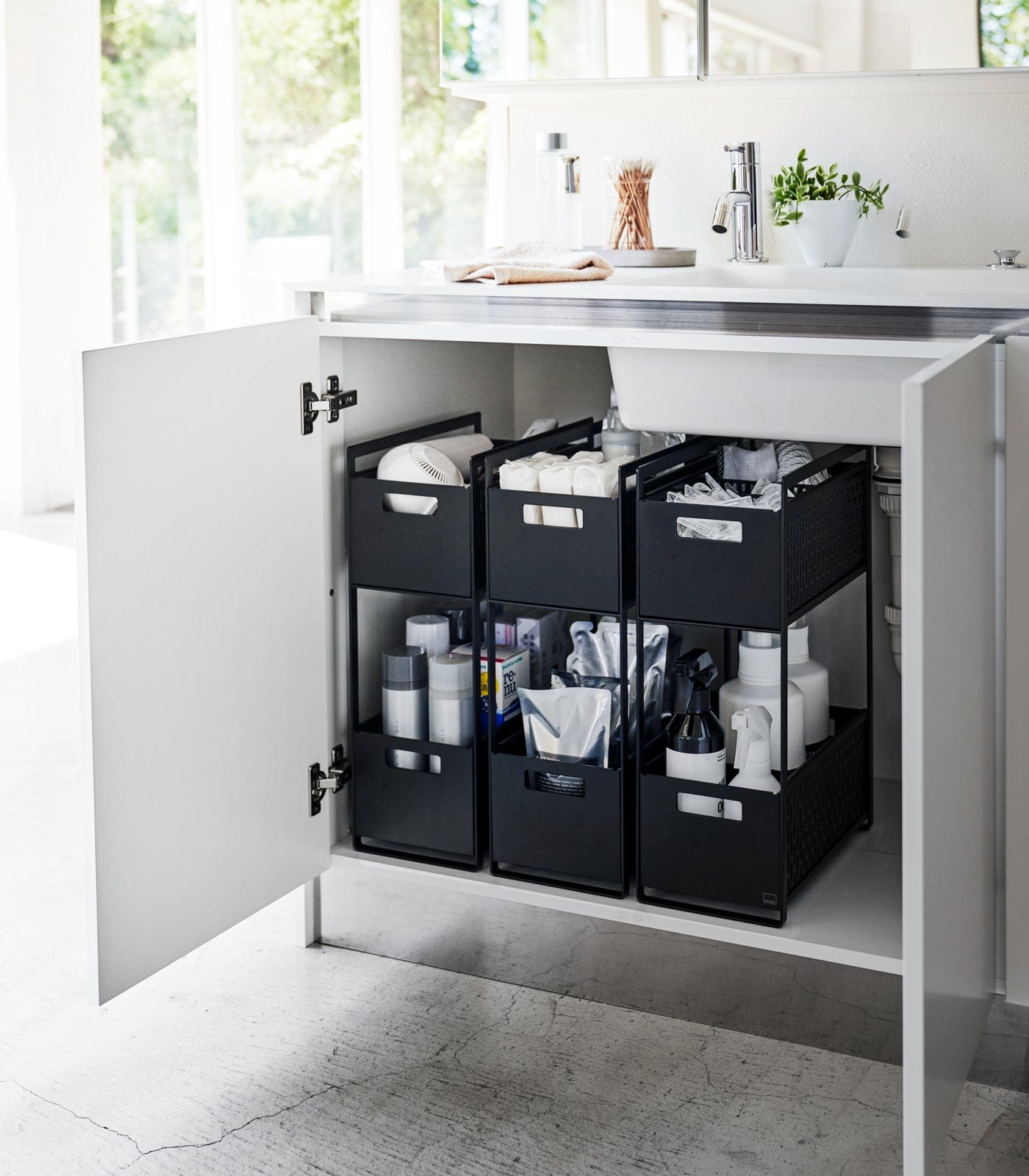 Two-Tier Cabinet Storage Basket - Thumbnail 4