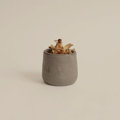 Versatile Sand Ceramic Cup with Wood Flakes