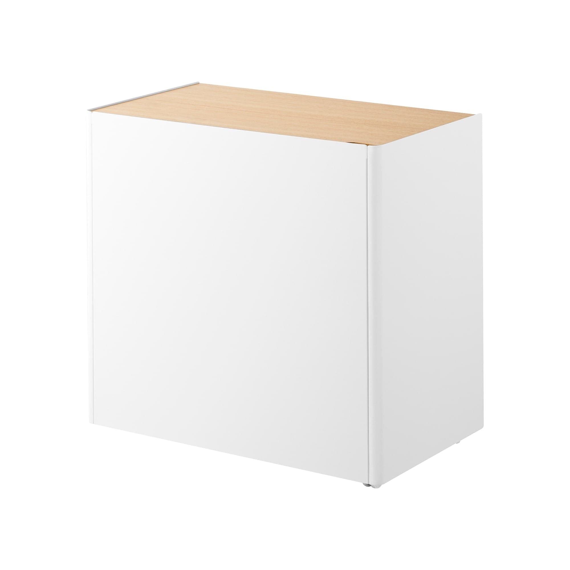 Mobile Hideaway Storage Cart (23" H) - Steel + Wood