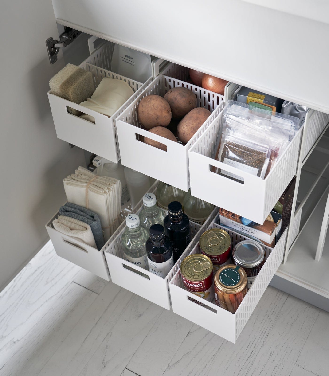Two-Tier Cabinet Storage Basket - Thumbnail 5