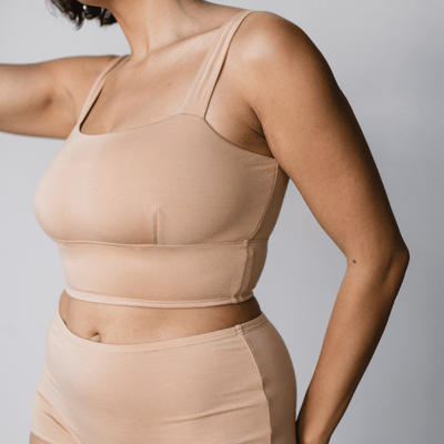 Organic Cotton Square Neck Bralette