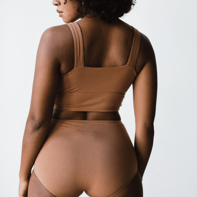 Organic Cotton Square Neck Bralette