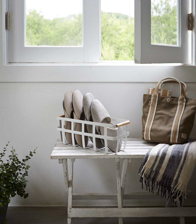 Storage Basket - Steel + Wood
