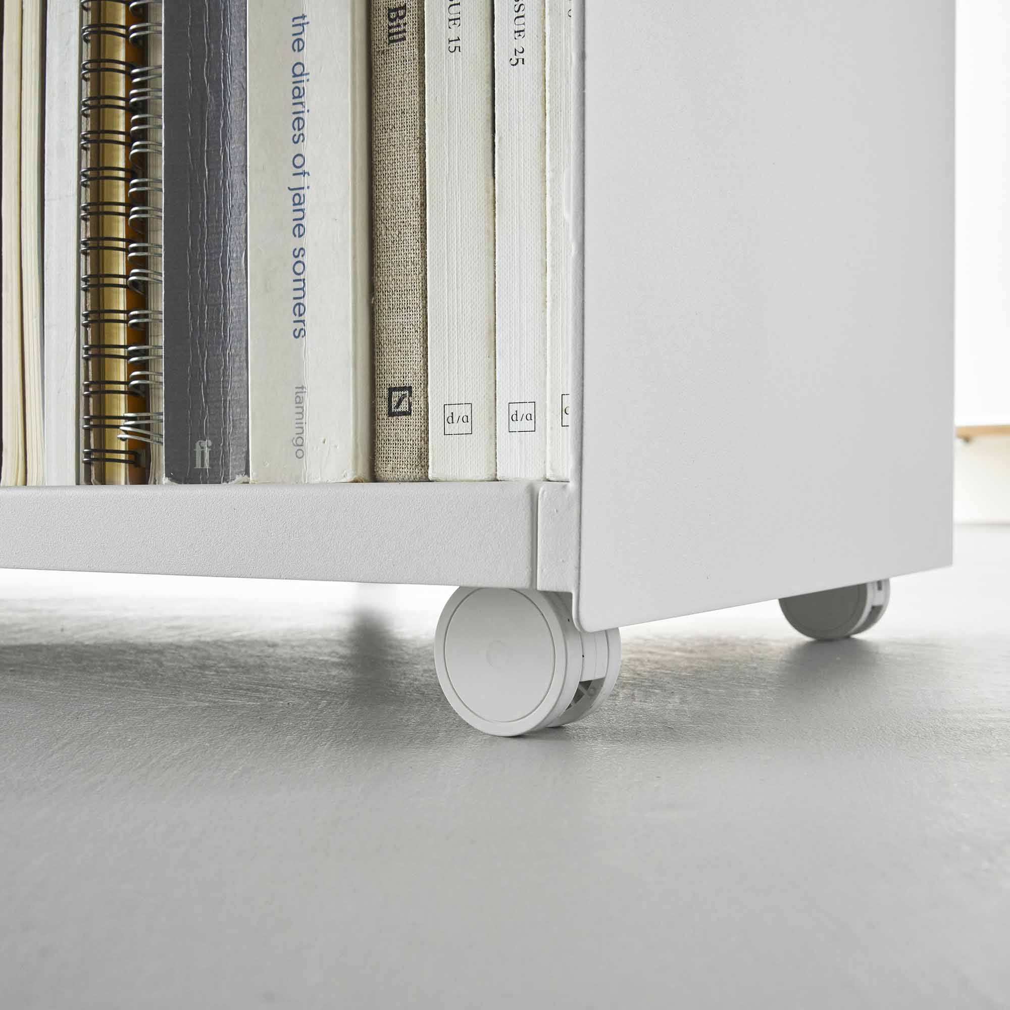 Mobile Hideaway Storage Cart (23" H) - Steel + Wood