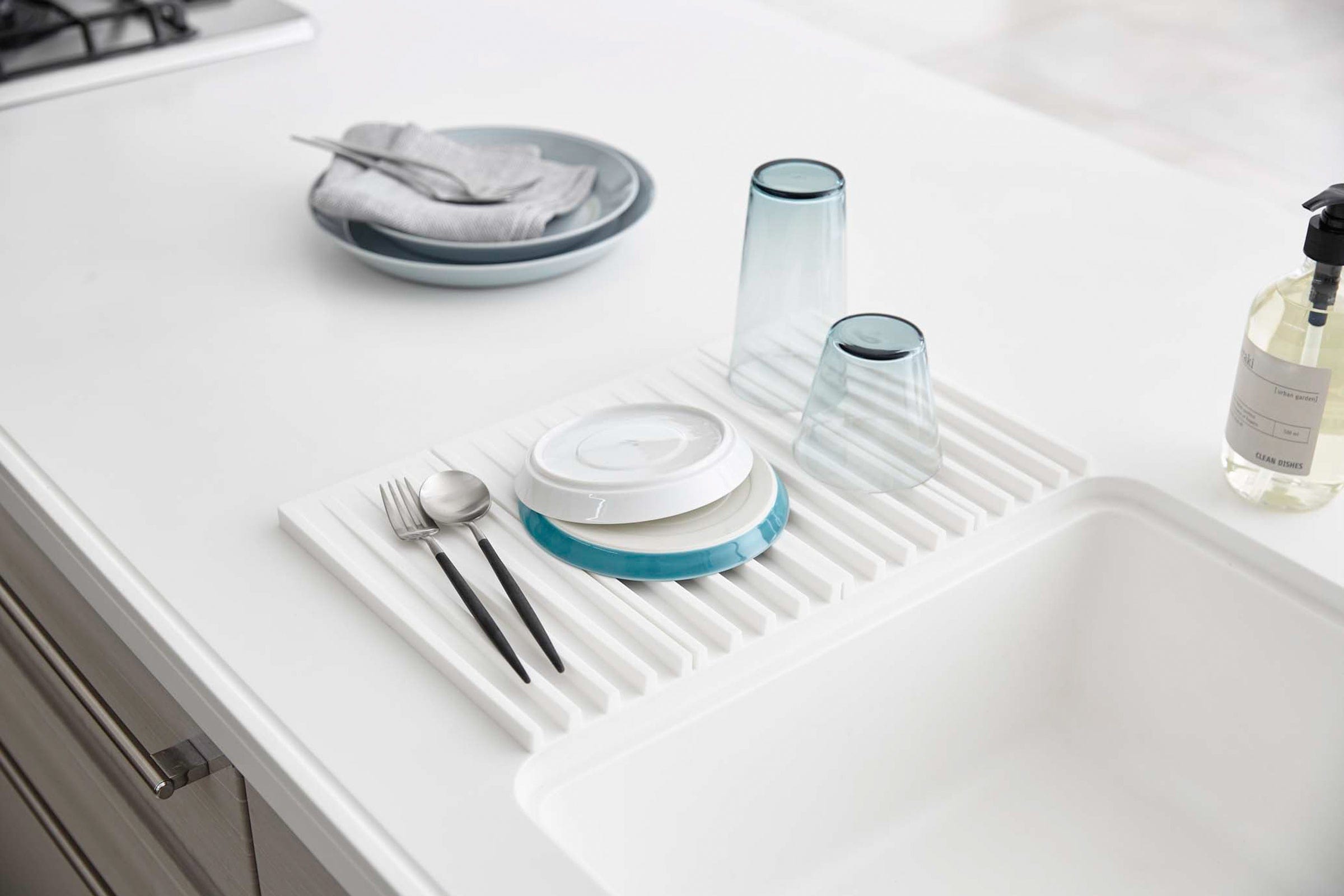 Folding Dish Drainer Mat & Trivet - Thumbnail 3