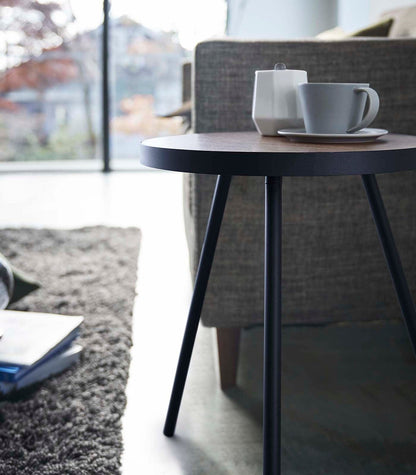 Side Table (20" H)  - Steel + Wood