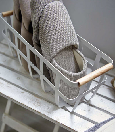 Storage Basket - Steel + Wood