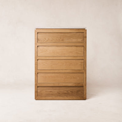 Sofita 5 Drawer Chest - White Oak