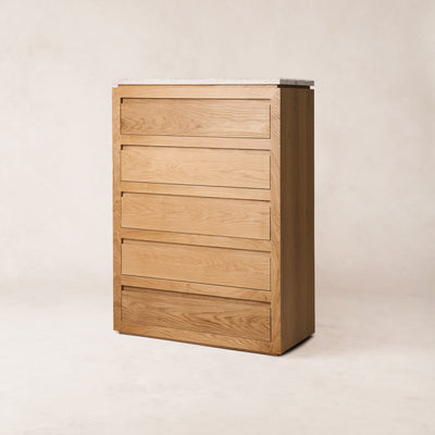 Sofita 5 Drawer Chest - White Oak