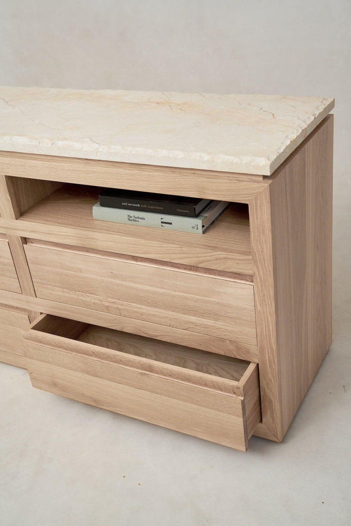 Sofita Marble Dresser - White Oak