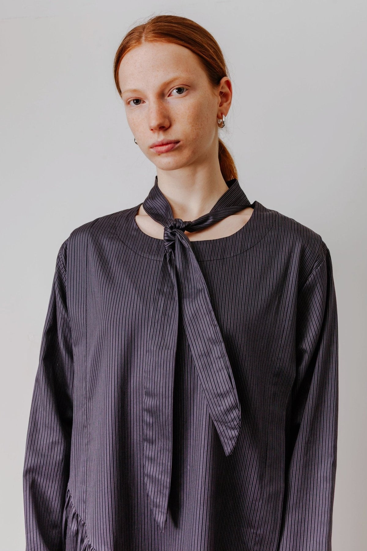 Tammy Dress in Black Stripe
