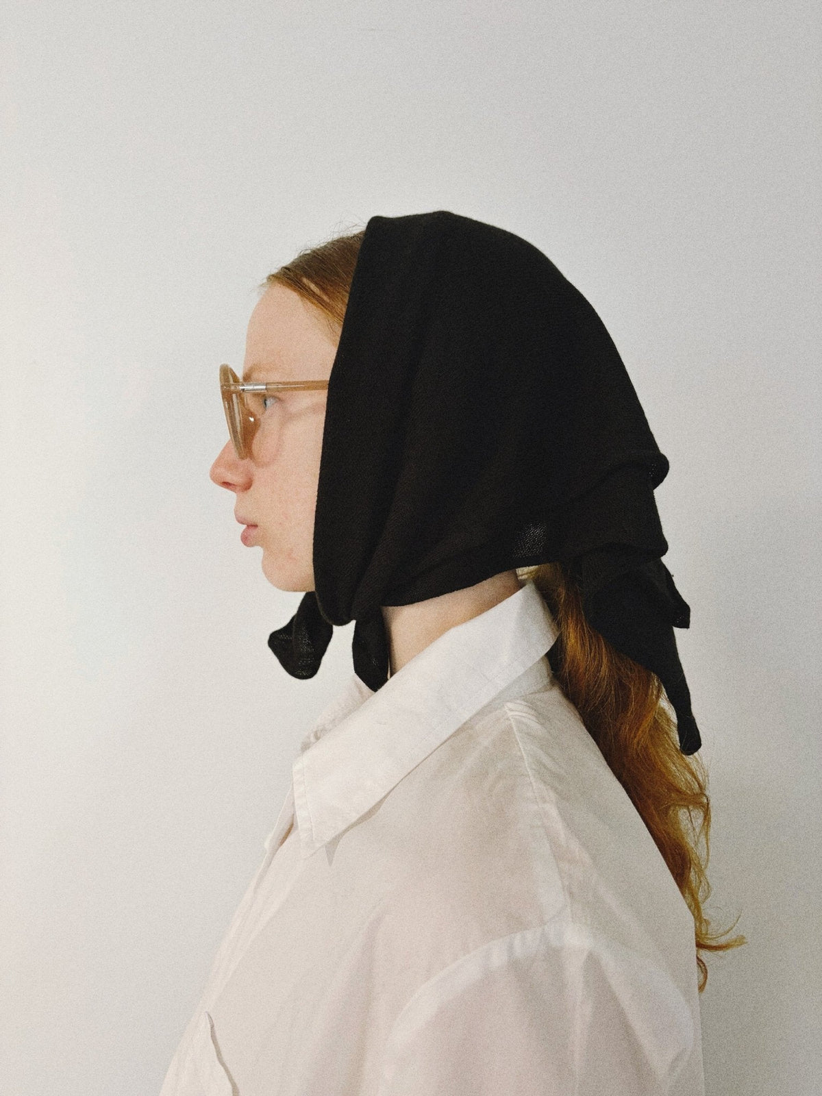 Tate Knit Bandana in Black