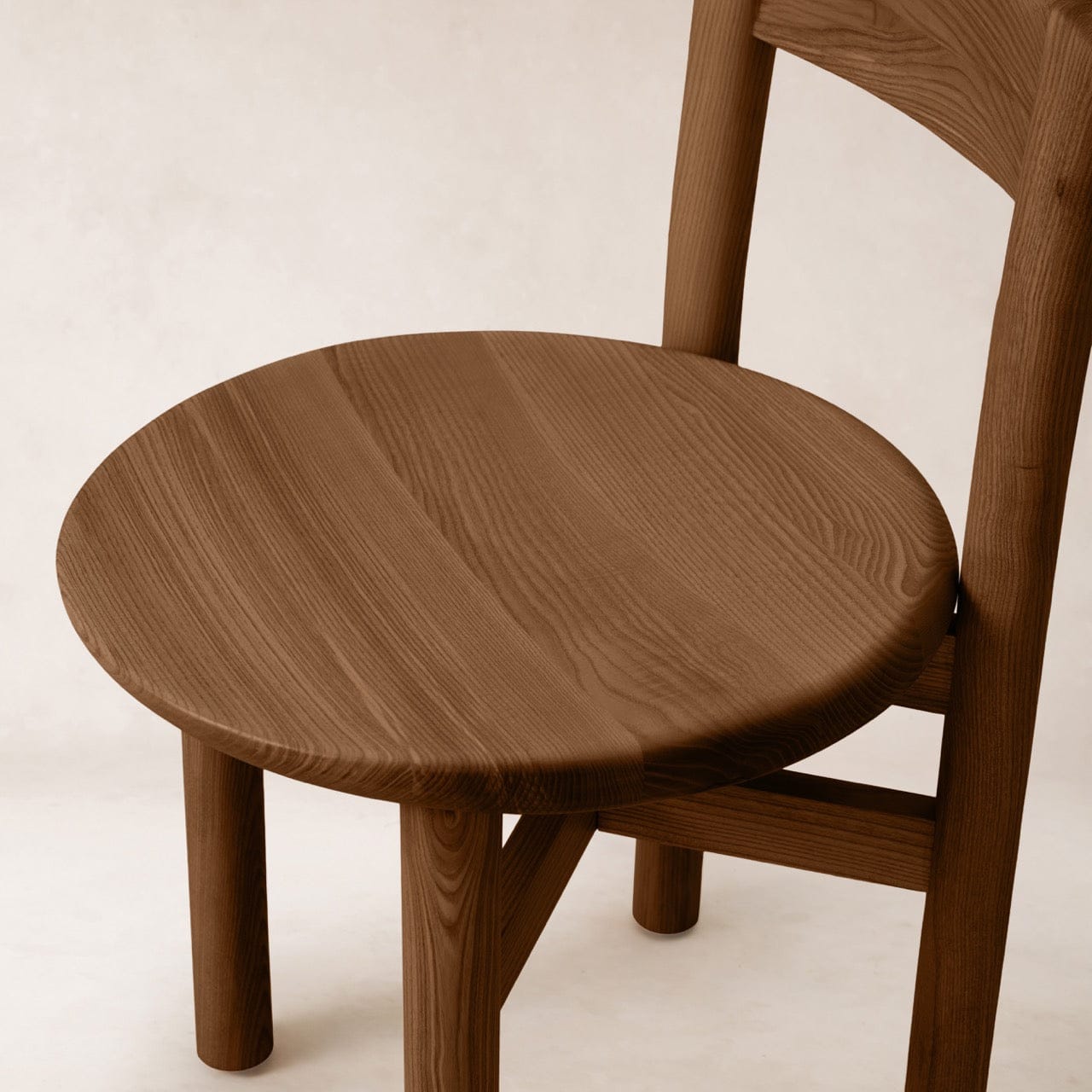 Teddy Wood Dining Chair - Mocha