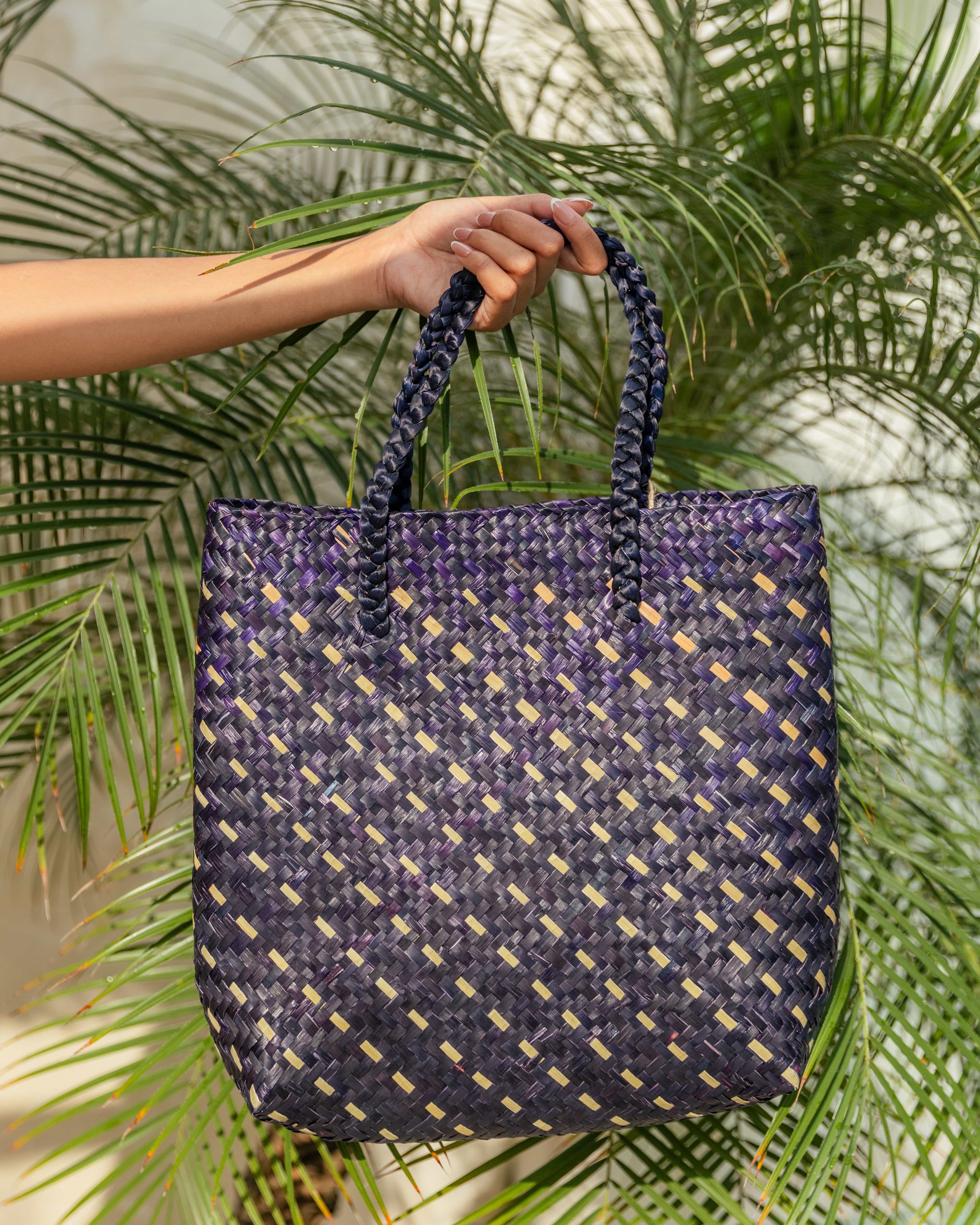 Cove Rattan Beach Tote Bag
