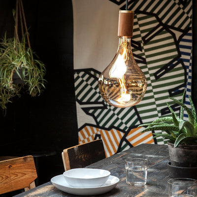 Voronoi II Pendant Light in Walnut