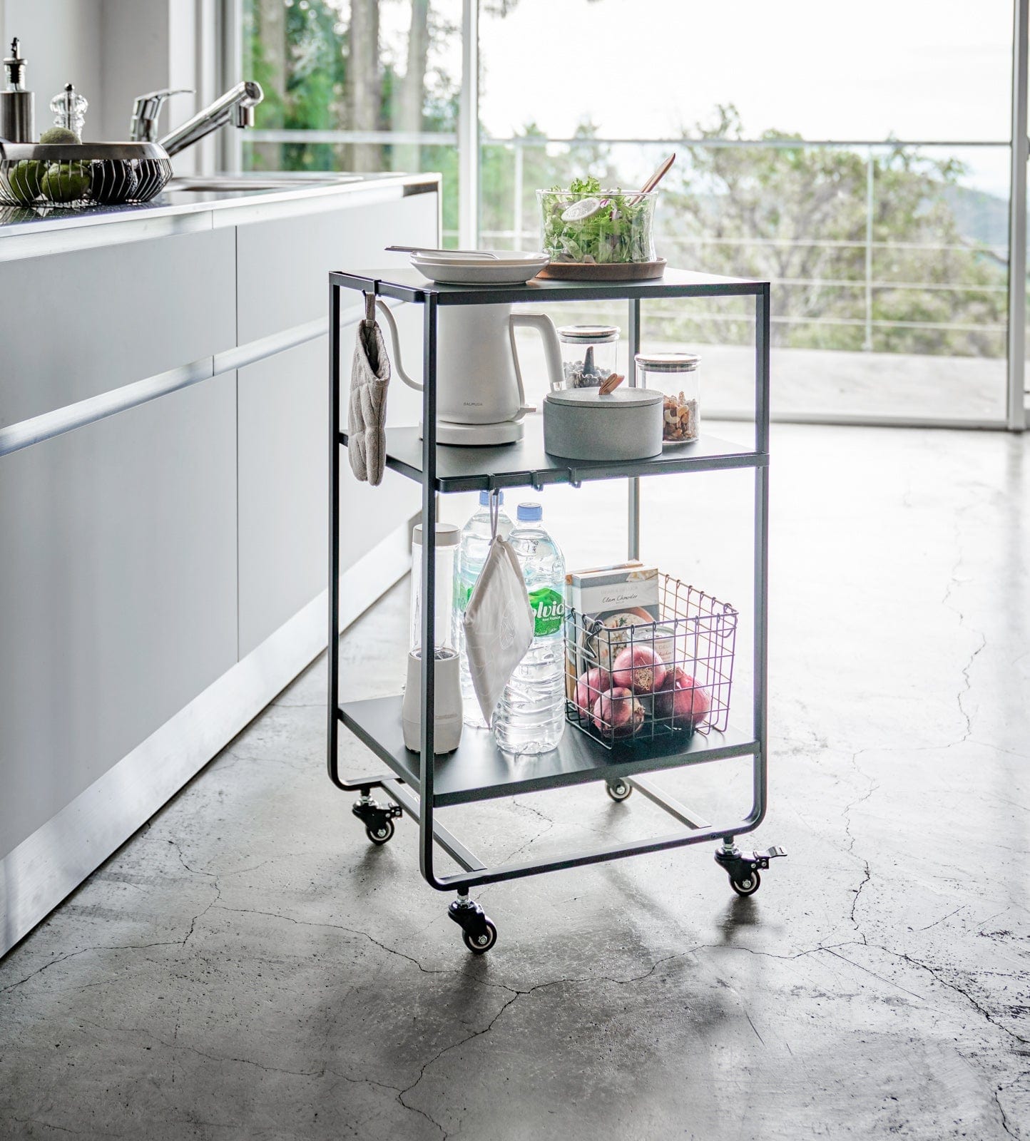Rolling Utility Cart (32&quot; H)  - Steel