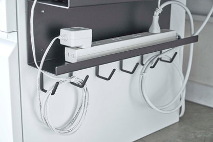 Wall-Mount Cable &amp; Router Storage Rack - Steel