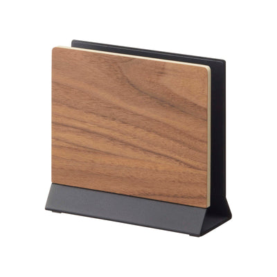 Slim Laptop Stand - Steel + Wood in Black