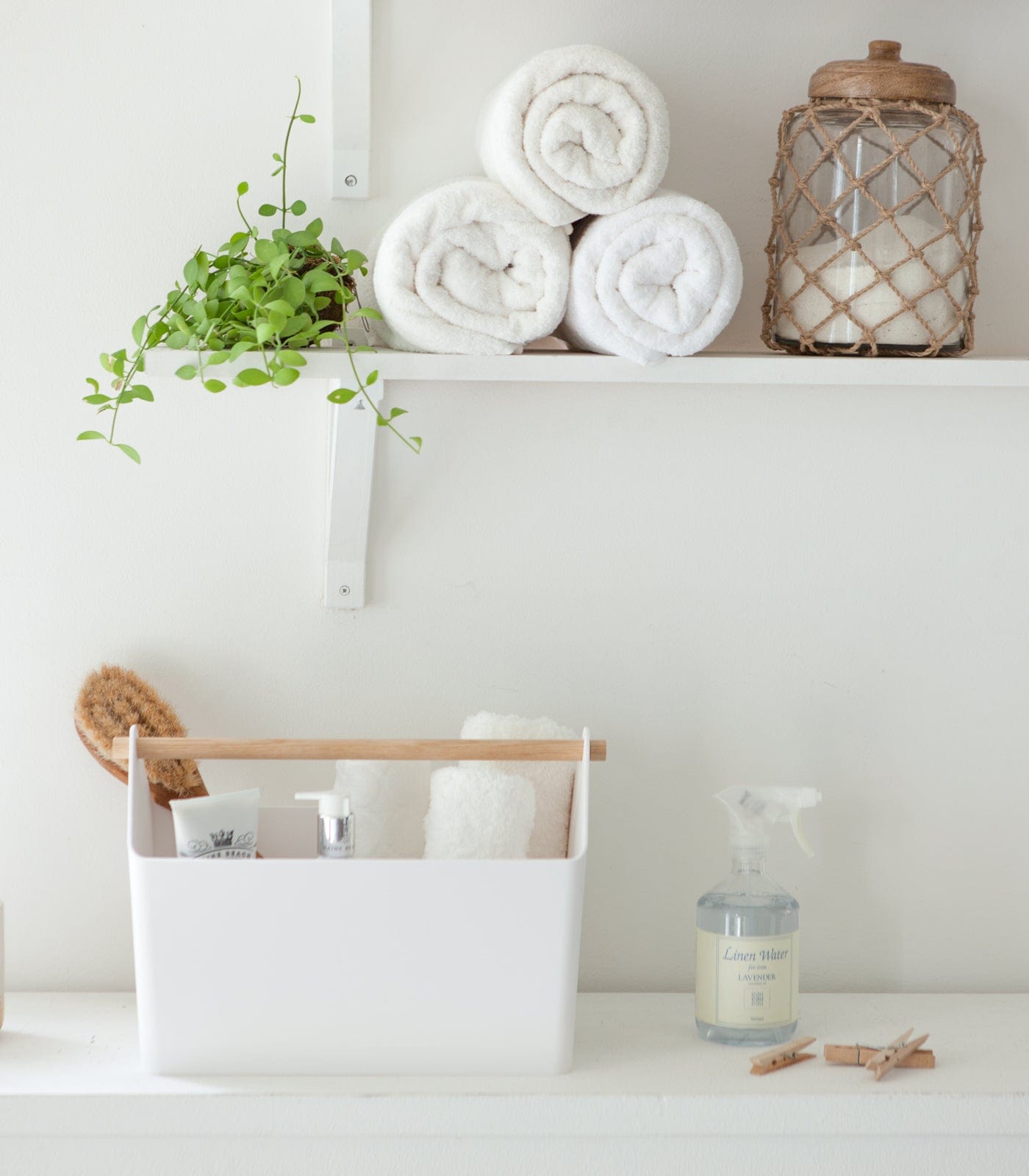 Storage Caddy in Bathroom
