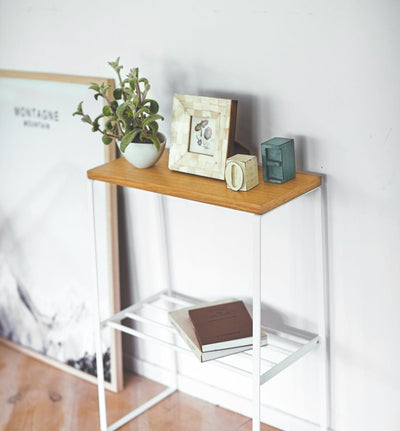 End Table (22" H)  - Steel + Wood
